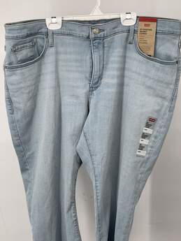 Womens Blue 311 Medium Wash Shaping Skinny Capri Jeans Size 20W T-0528888-T alternative image