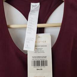 Fabletics Set of Rib Knit Top and Maxi Skirt in Burgundy Size Large alternative image