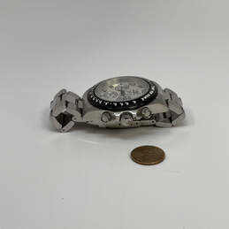 Designer Invicta 10702 Silver-Tone Chronograph Round Dial Analog Wristwatch alternative image