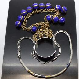 J. Crew Gold & Silver Tone Blue Necklaces & Bangle