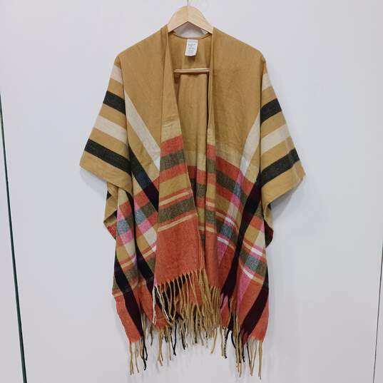 Woolrich Women's Tan Striped Shawl Size OSFM image number 1