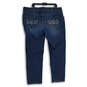 Womens Blue Denim Pockets Medium Wash Slim Fit Skinny Leg Jeans Size 22 image number 2