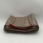 Womens Brown Leather Inner Zip Pockets Semi Chain Strap Shoulder Bag image number 2