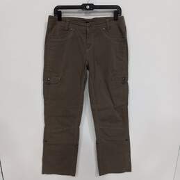 Kuhl Women's Gray Cotton Blend Hiking Cargo Pants Size 10 Reg