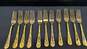 Vintage W.M. Rogers & Sons 50 Pc Gold Plated Silverware Set image number 4