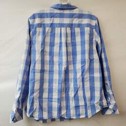 1901 Blue & White Check LS Button Up Shirt Women's XL alternative image