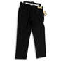 NWT Mens Gray Striped Slash Pocket Straight Leg Dress Pants Size 36/30 image number 2