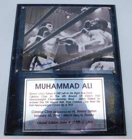 HOF Boxing Legend Muhammad Ali Signed Limited Edition Plaque /1964