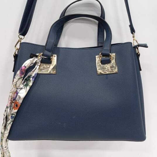 Marc New York Women's Blue Leather Tote Bag image number 2