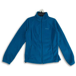 Womens Blue Benton Springs Long Sleeve Full-Zip Activewear Jacket Size L