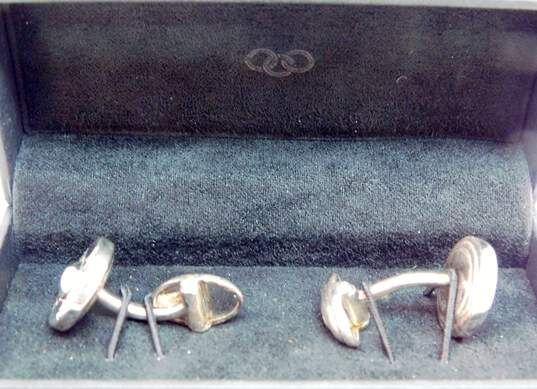925 Sterling Silver Links of London Men's Cufflinks IOB image number 1