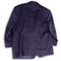 Mens Blue Long Sleeve Notch Lapel Pockets Three Button Blazer Size 51T image number 2