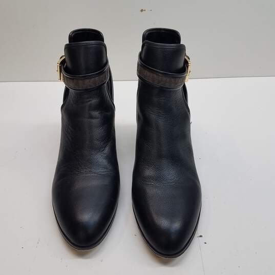 Michael Kors Britton Leather Chelsea Boots Black 10 image number 6