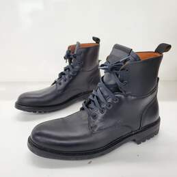 Allen Edmonds Black Leather Weatherproof Lace Up Boots Men's Size 10