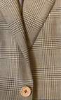 GUCCI Brown Plaid Sports Coat - Size X Large image number 6