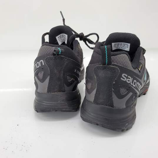 Salomon Women's Black X-Crest GTX Waterproof Hiking Shoes Size 8 image number 4