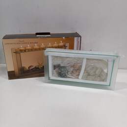 SEASIDE LINEAR GLASS CANDLE HOLDER IN BOX