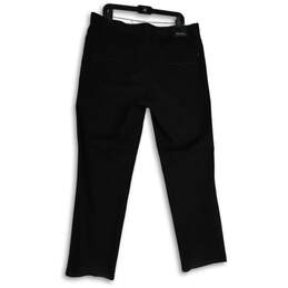 Mens Black Denim Dark Wash 5 Pocket Design Straight Leg Jeans Size 38 alternative image