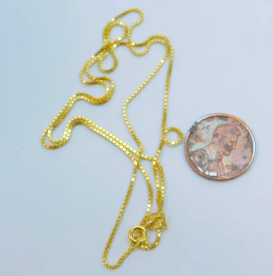 14K Yellow Gold Fancy Chain Necklace 3.4g image number 3