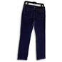 Womens Blue Denim Pockets Medium Wash Stretch Skinny Leg Jeans Size 8P image number 2
