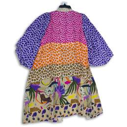 NWT Brooke Webb For Anna & Ava Womens Multicolor Open Front Cardigan One Size alternative image