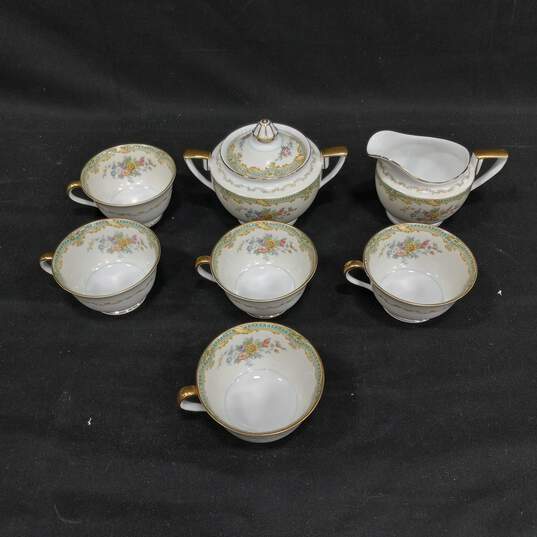 Bundle of 7 Assorted Noritake Fine China Tea Accessories image number 1