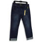 NWT Womens Blue Denim Medium Wash 5 Pocket Design Straight Jeans Size 12 image number 1