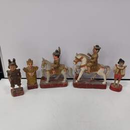 5 Vintage Oriental Style Figurines