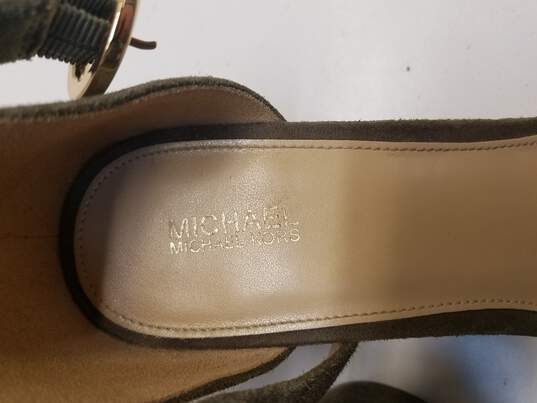 Buy the Michael Kors Olive Green Heels Women Size 10 | GoodwillFinds