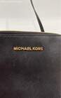 Michael Kors Womens Black Leather Adjustable Strap Crossbody Shoulder Bag image number 3