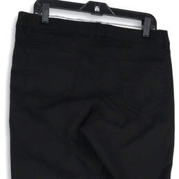 Womens Black Dark Wash Stretch Pockets Skinny Leg Jeans Size 14/32
