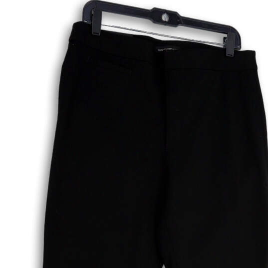 NWT Womens Black Flat Front Stretch Sloan Fit Flared Leg Dress Pants Sz 12 image number 3