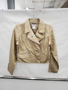 Girls American Girl Gold Moto Jacket Size-L (14/16) Used