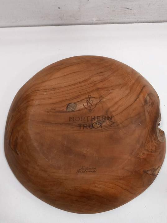 Tuckahoe Hardwood Natural Teak Wood Bowl image number 3
