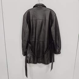Wilson Leather Bomber Style Brown Leather Jacket Size Medium alternative image