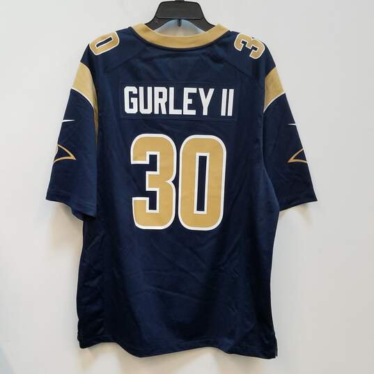 Mens Blue Los Angeles Rams Todd Gurley II #30 Football NFL Jersey Size XL image number 2