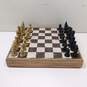 World Market Portable Wood & Stone Chess Board Set & Chess Pieces image number 1