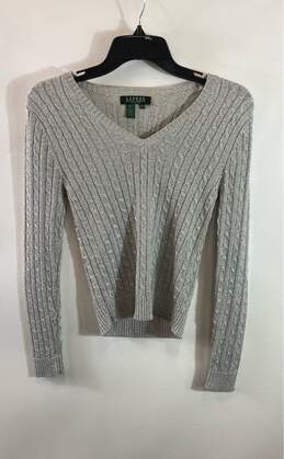 Lauren Ralph Lauren Gray Sweater - Size Small