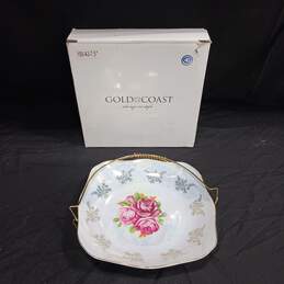 Gold Coast Rose Pattern Collector Plate IOB