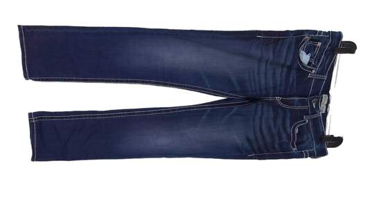 Womens Payton Blue Medium Wash 5 Pocket Design Straight Leg Denim Jeans Size 29 image number 1