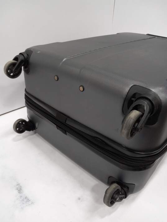 Delsey Charcoal/Black Hardside Spinner Luggage image number 3