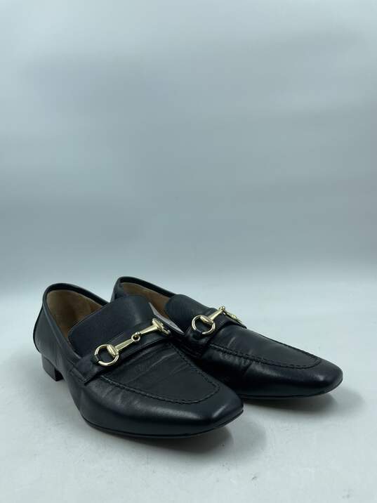 Bruno Magli Black Leather Loafers W 8.5 COA image number 3