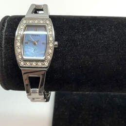 Designer Fossil F2 ES-9954 Silver-Tone Stainless Steel Analog Wristwatch