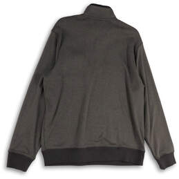 Mens Gray Mock Neck Front Pocket Long Sleeve Pullover Sweatshirt Sz L 42-44 alternative image