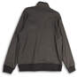 Mens Gray Mock Neck Front Pocket Long Sleeve Pullover Sweatshirt Sz L 42-44 image number 2