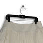 Womens White Pleated Elastic Waist Short Pull-On A-Line Skirt Size 12 image number 3