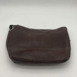 Womens Brown Leather Inner Zip Pocket Adjustable Strap Shoulder Bag alternative image