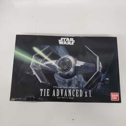 BANDAI Star Wars Tie Advanced 1/72 Plastic Model Kit NEW OPEN BOX