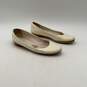 Jil Sander Womens White Leather Round Toe Slip-On Ballet Flats Size EUR 39.5 image number 1