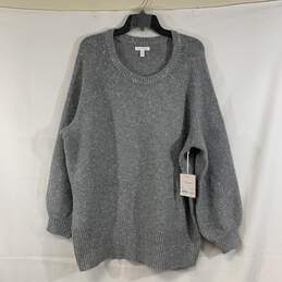 Women's Grey/Silver Lauren Conrad Long Sleeve Sweater, Sz. 2X